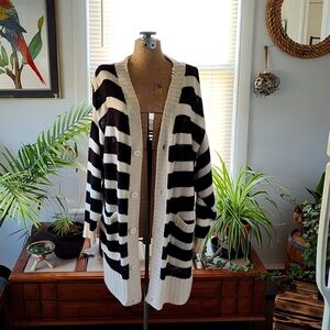 Oversized striped sweater